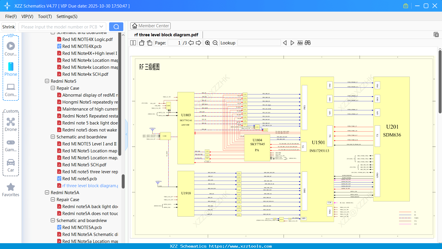 Xiaomi Redmi Rf Three Level Block Diagram
